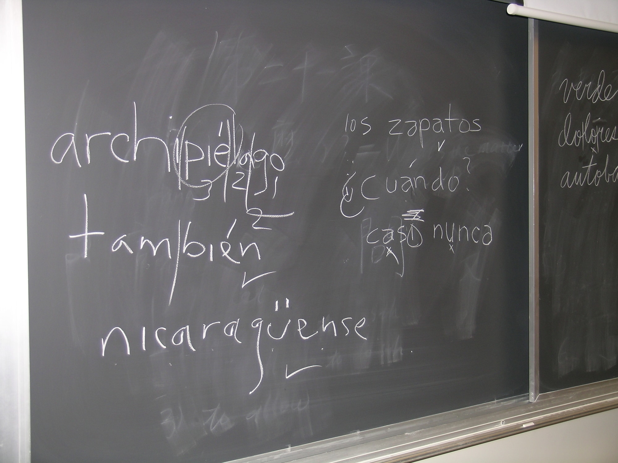 Learning Spanish Blackboard