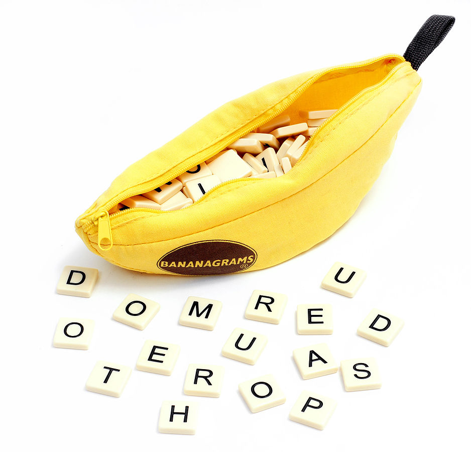 learn Spanish playing games with a group - Bananagrams
