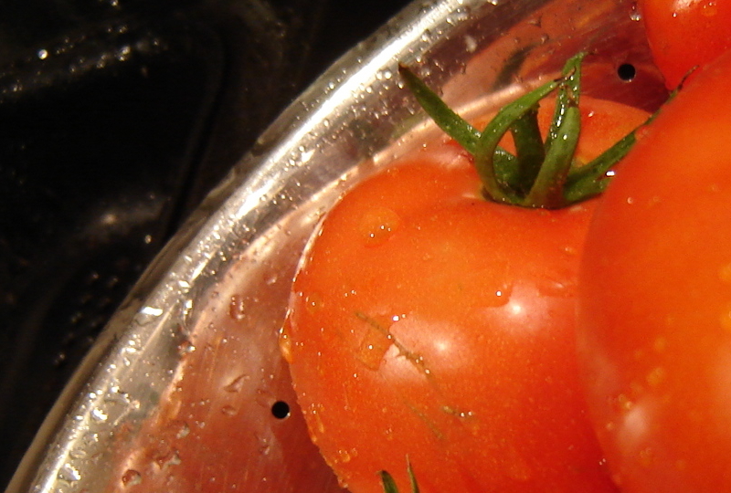 close up of tomatoes