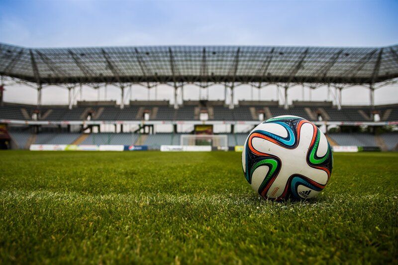 soccer ball on a field