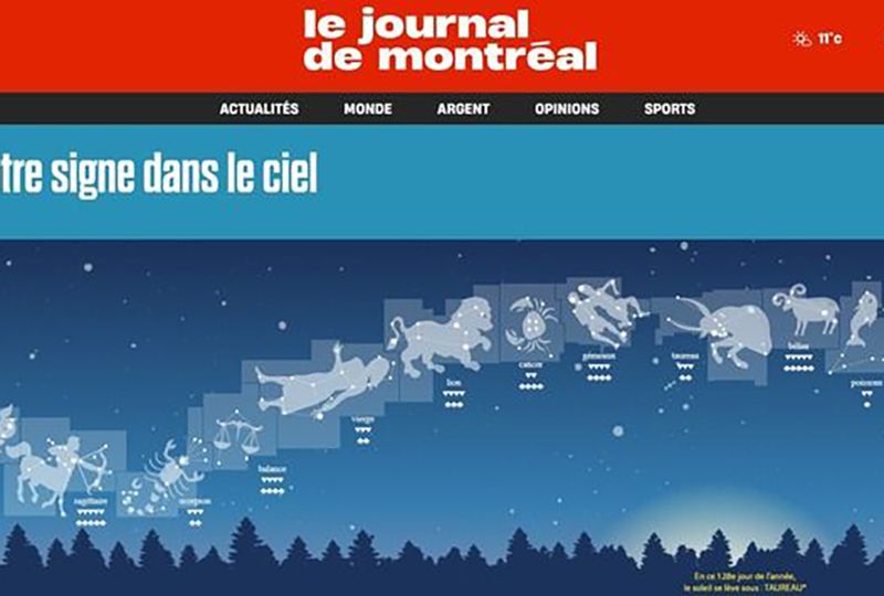 le Journal de Montreal horoscope page