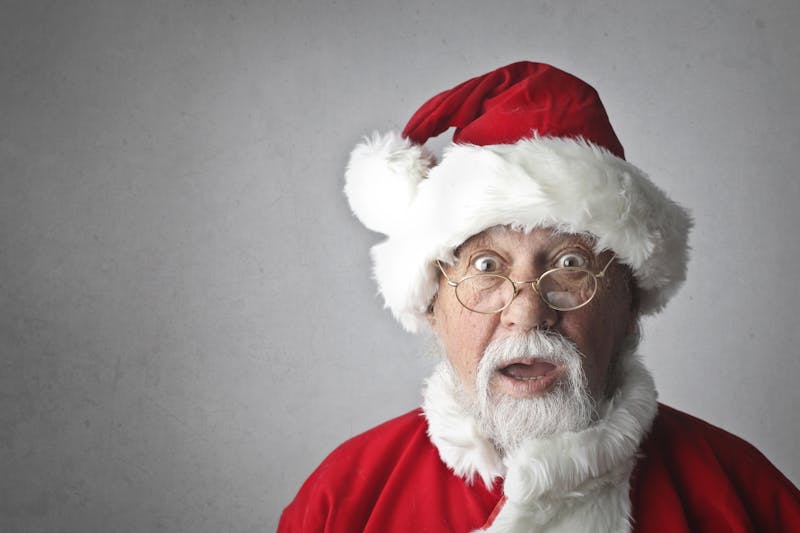 Man in santa costume.