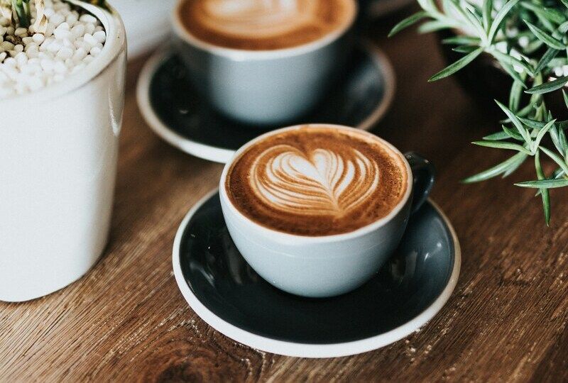 A fancy cup of coffee with latte art